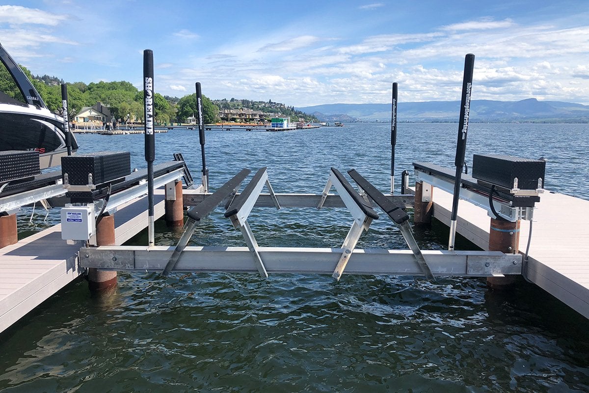 shoreline pontoon boat lifts for marina san diego